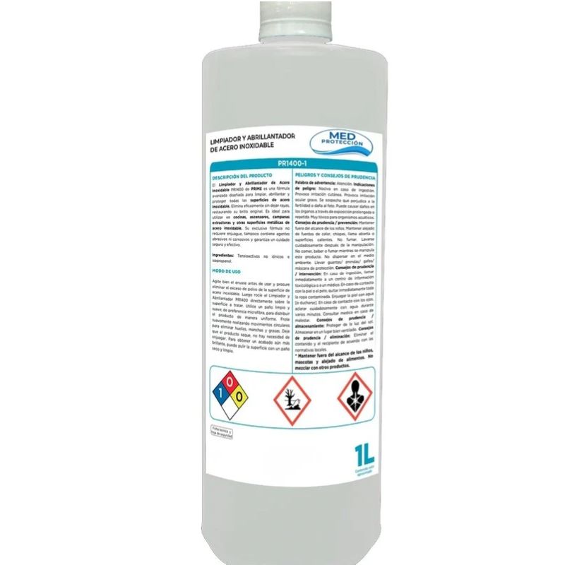 Limpiador y Abrillantador de acero inoxidable Medproteccion C